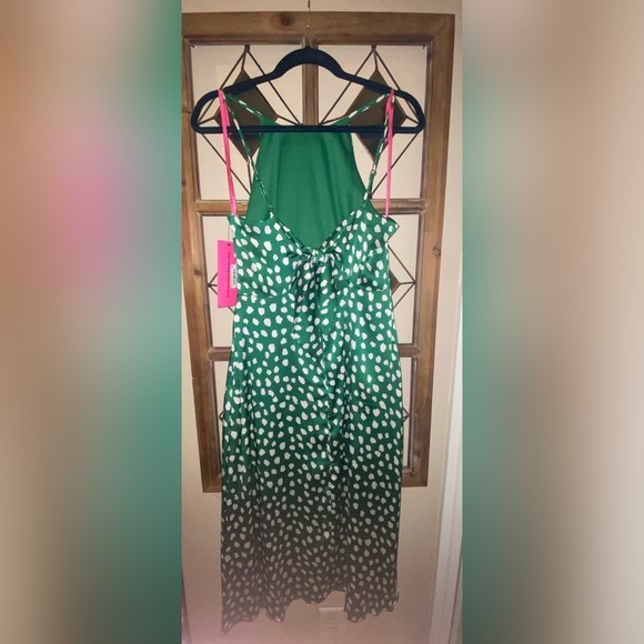 Betsey Johnson Green Dots Dress SIZE 6 - Picture 5 of 12